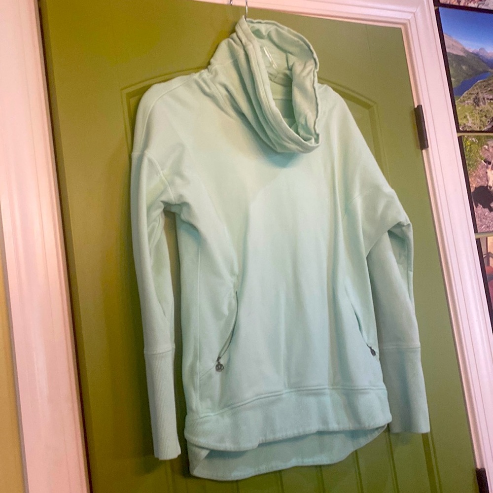 Lululemon Cowl Pullover Sweater SZ 6 Green